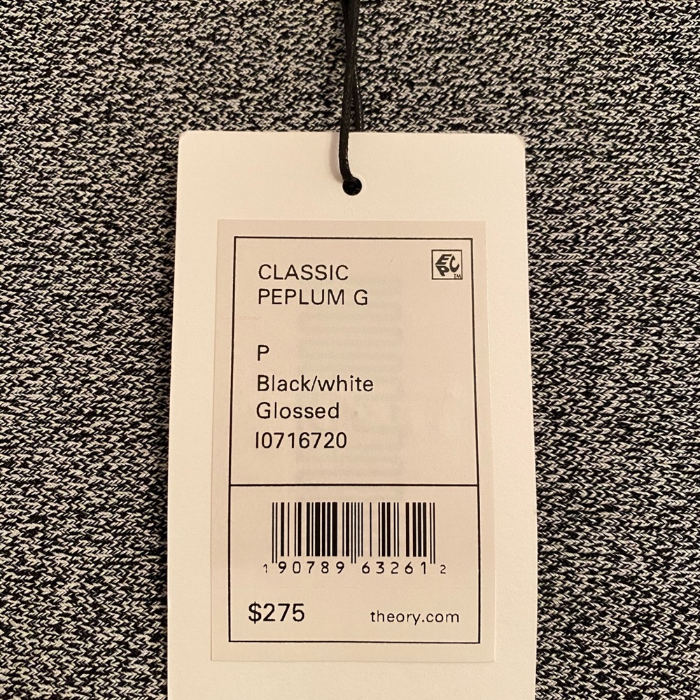 Theory women’s brand new peplum top - Picture 6 of 7